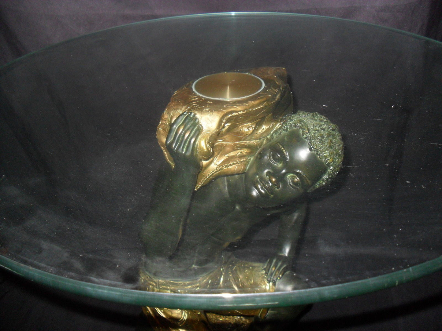 Glass Top Table - Blackamoor Kneeling