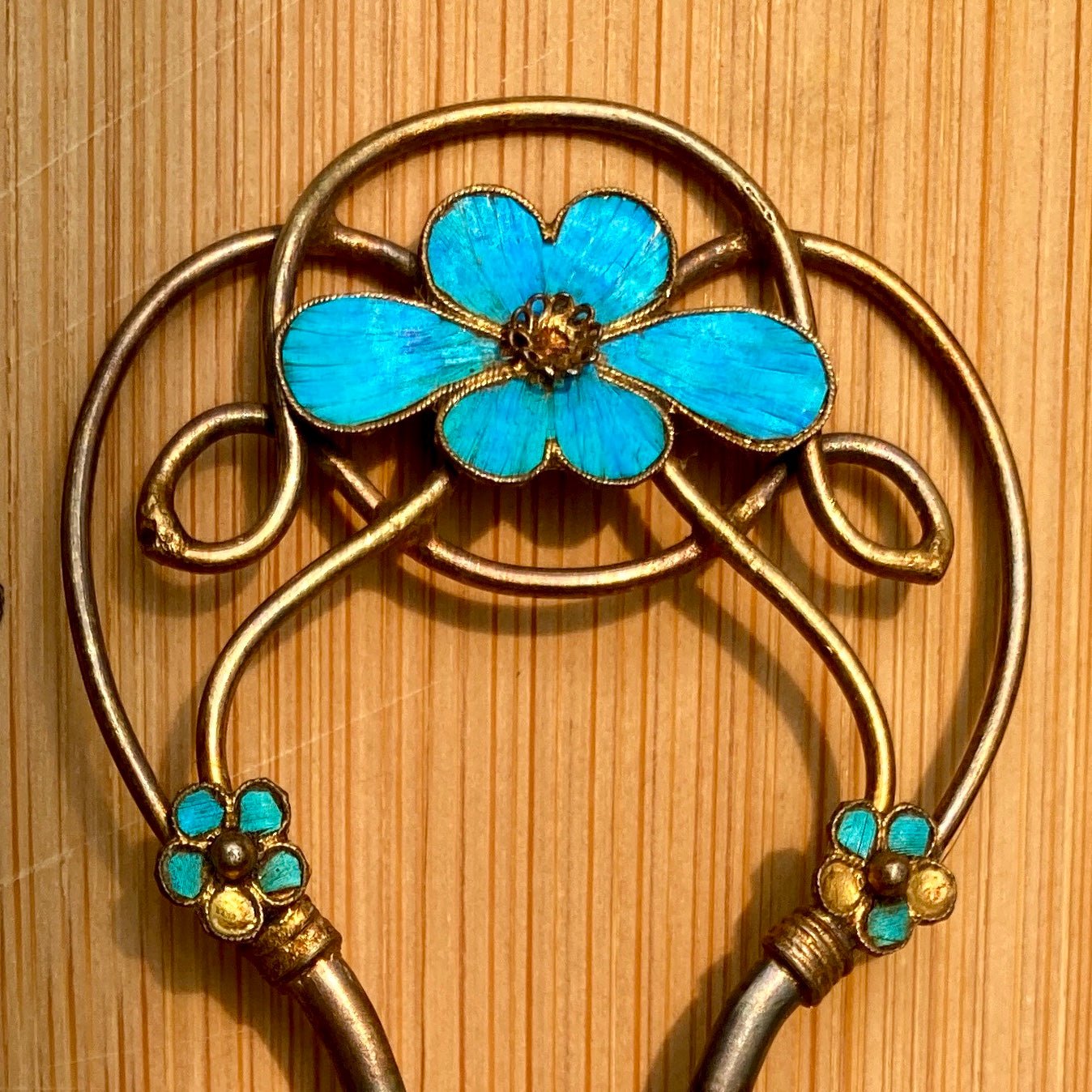 Antique Qing Dynasty 4 1/4 Tian-Tsui Hair Pin - 200621-E