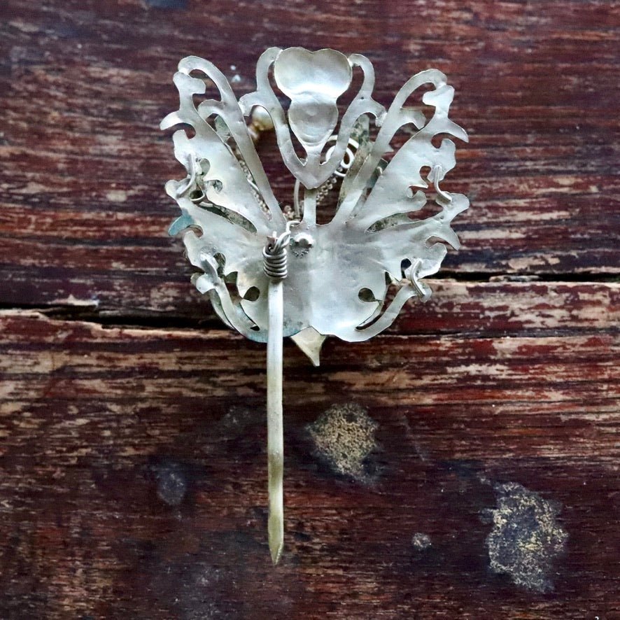 Antique Tian-Tsui (üc´ä) Hair Pin - Butterfly/Moth - 1038