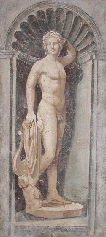 Apollo Statue Fresco Painting