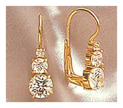 14k downtown diva earring