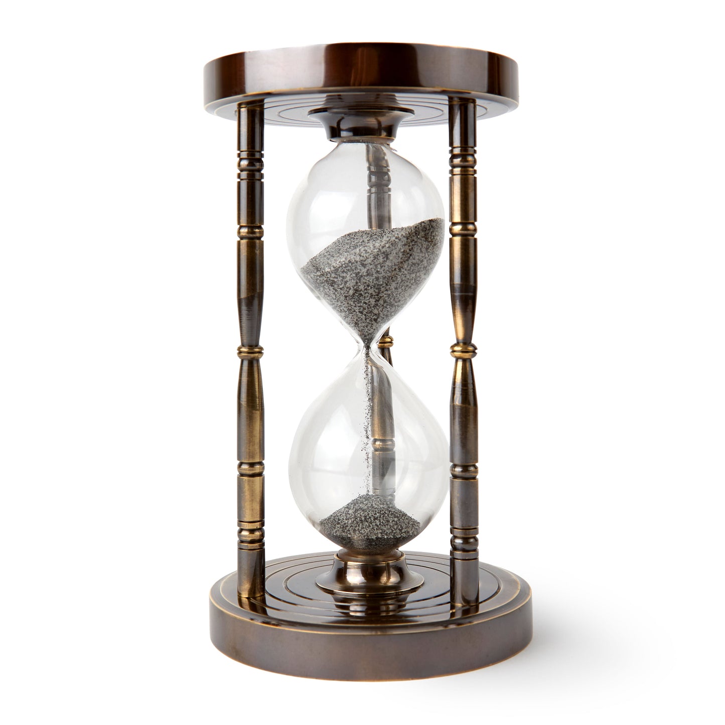 Antique-Style Sand Timer with Functional Compass ¨C Perfect for Collectors & Gifting