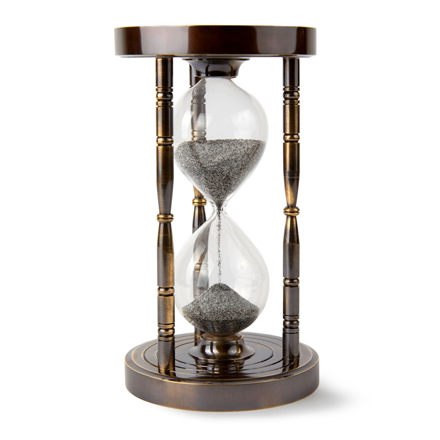 Antique-Style Sand Timer with Functional Compass ¨C Perfect for Collectors & Gifting