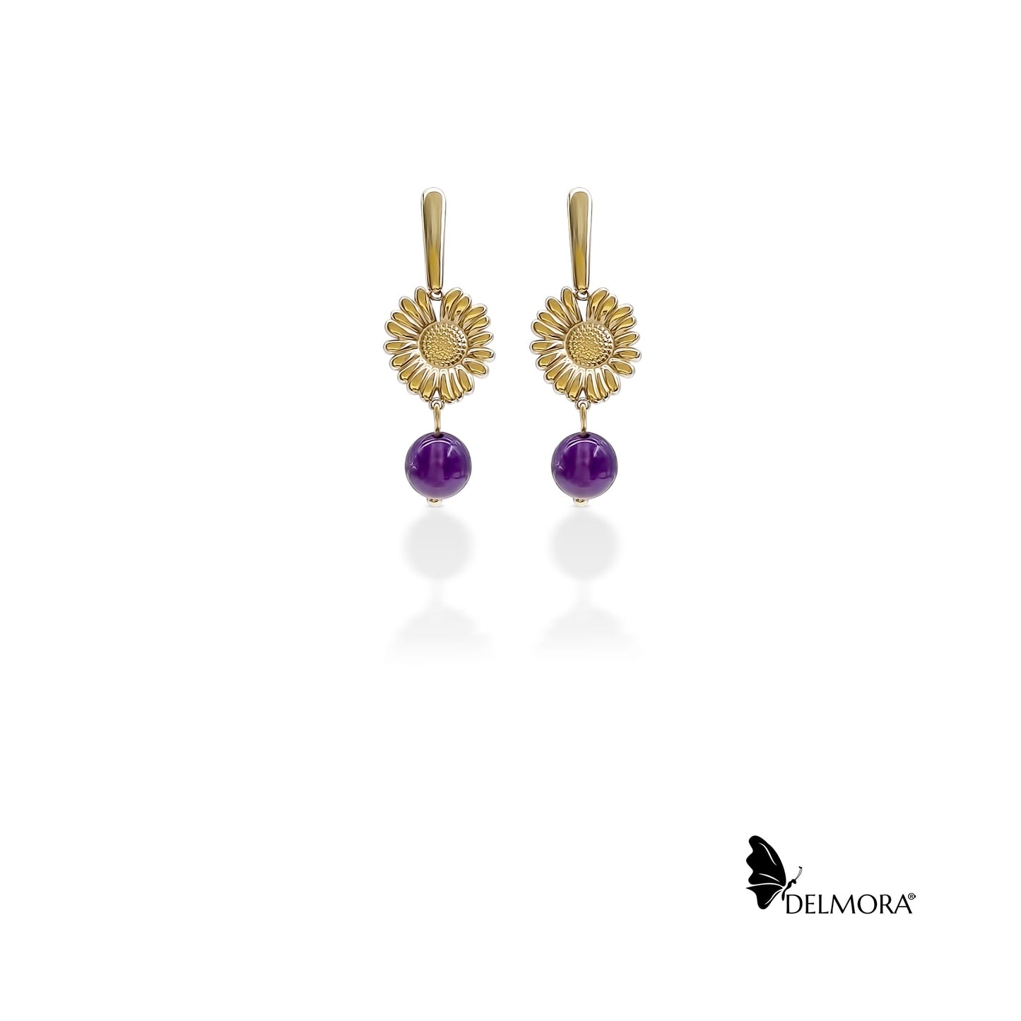 Daisy Amethyst Earrings