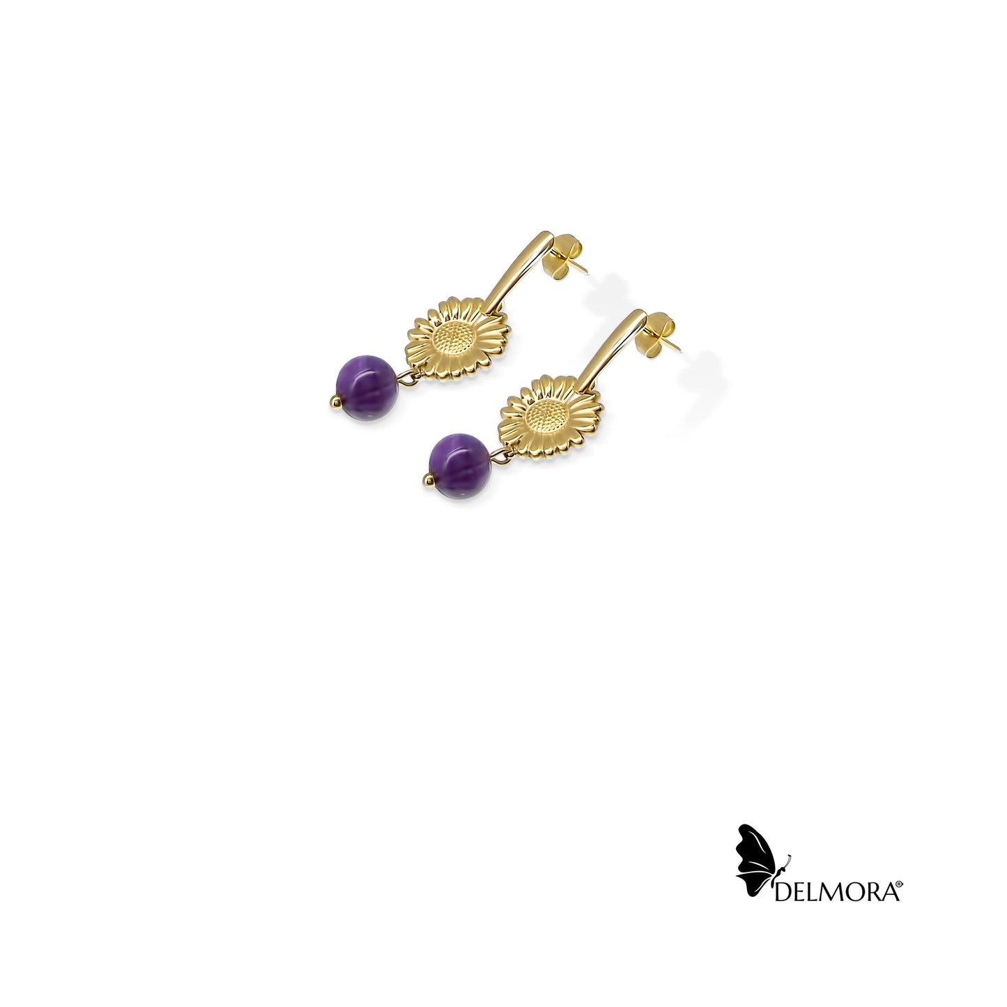 Daisy Amethyst Earrings