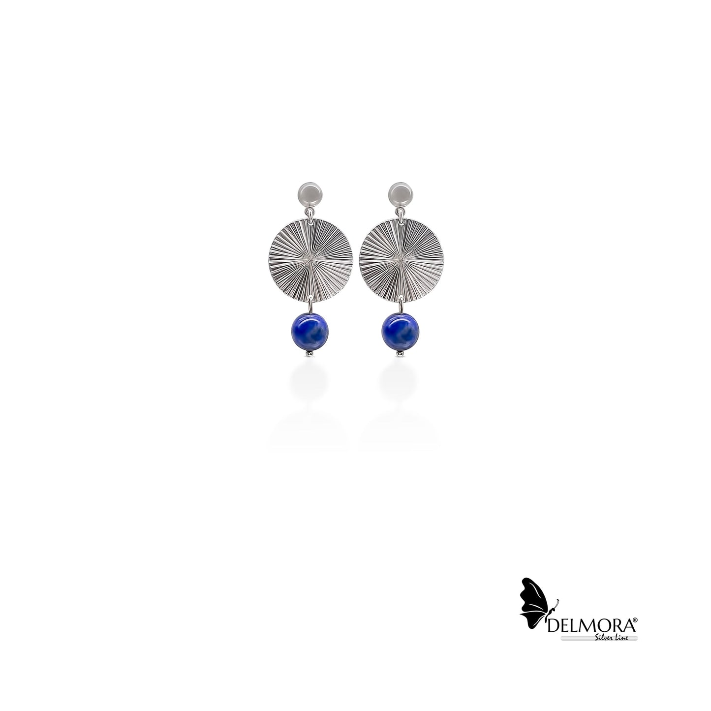 Sun Ray-Lapis Lazuli Earrings
