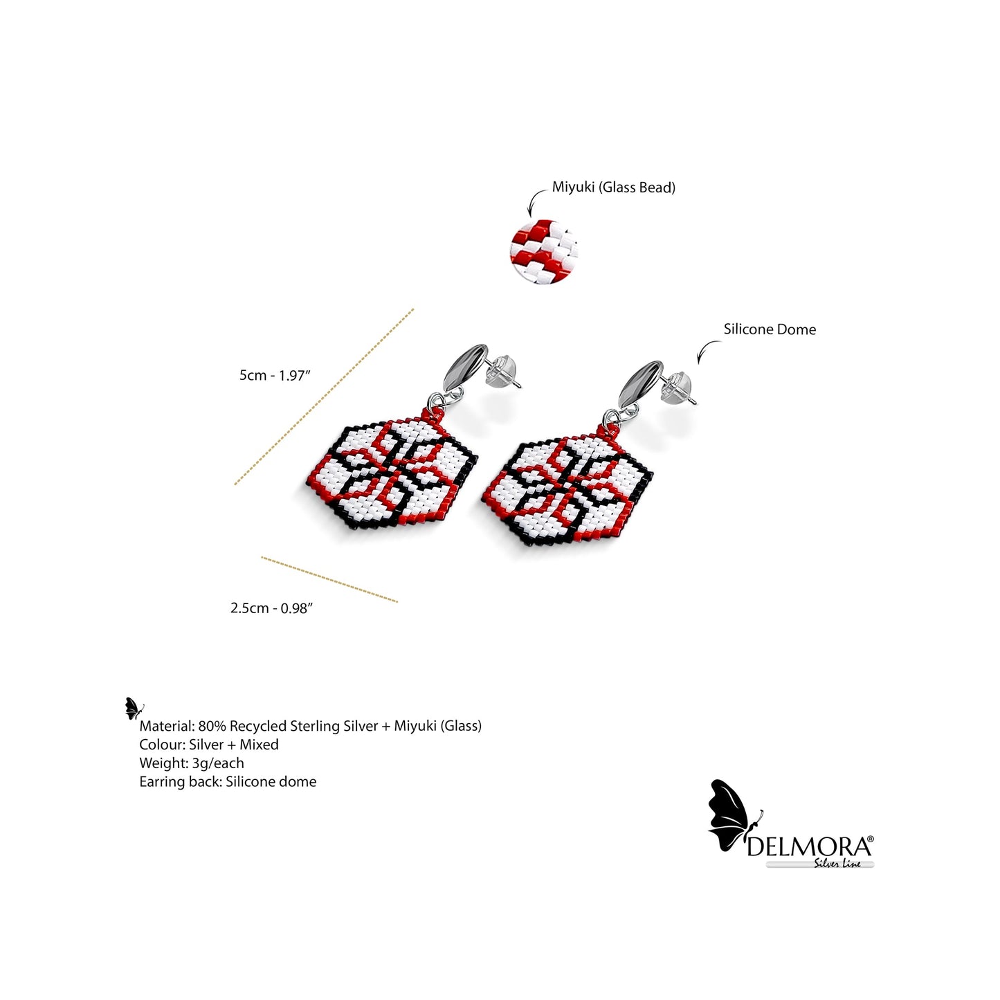 Hexagon Earrings