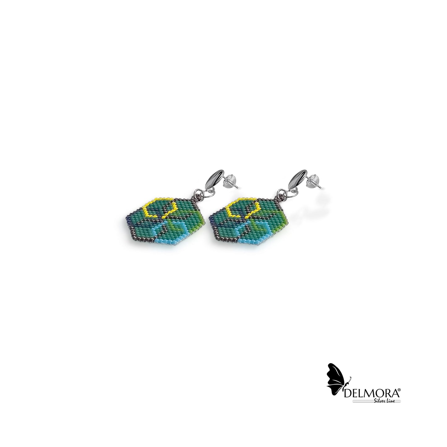 Hexagon Earrings