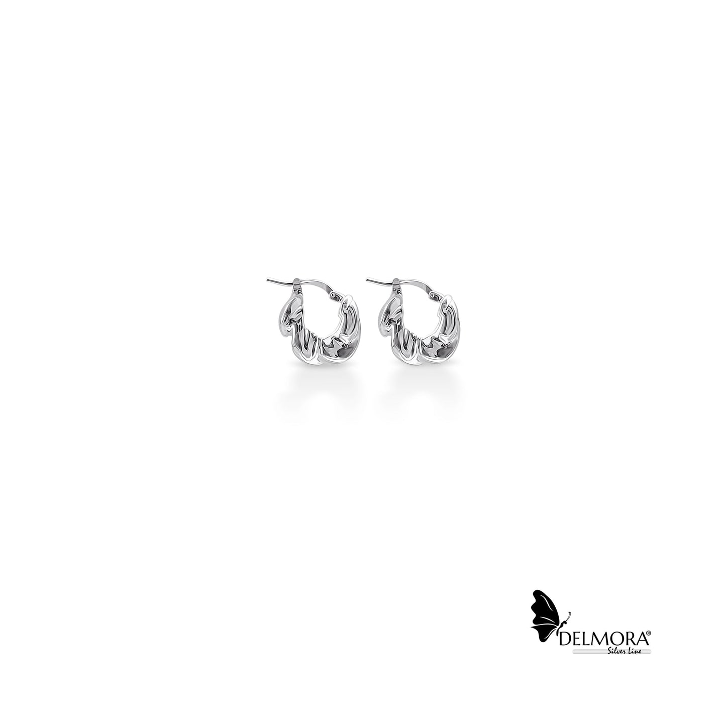 Twisted Hoop Earrings - 1.8cm