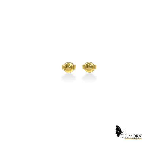 18ct Solid Gold 6mm Ball Stud Earrings