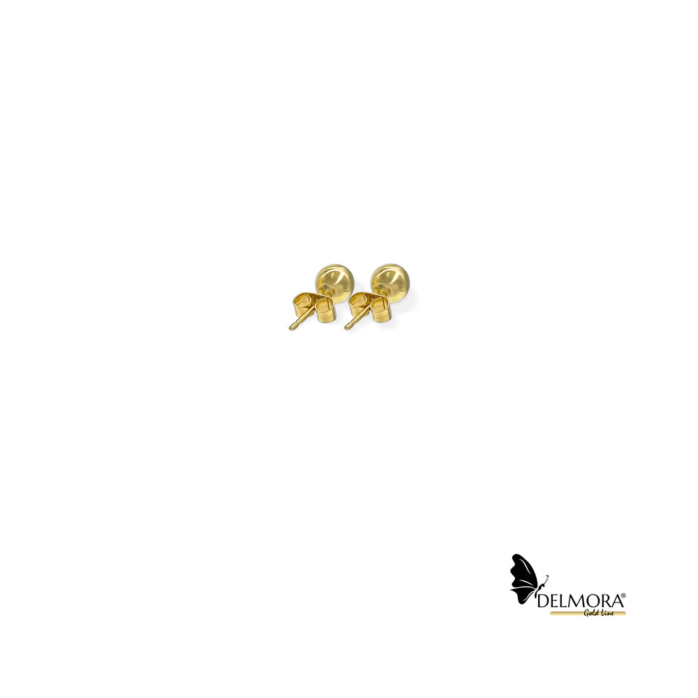 18ct Solid Gold 6mm Ball Stud Earrings