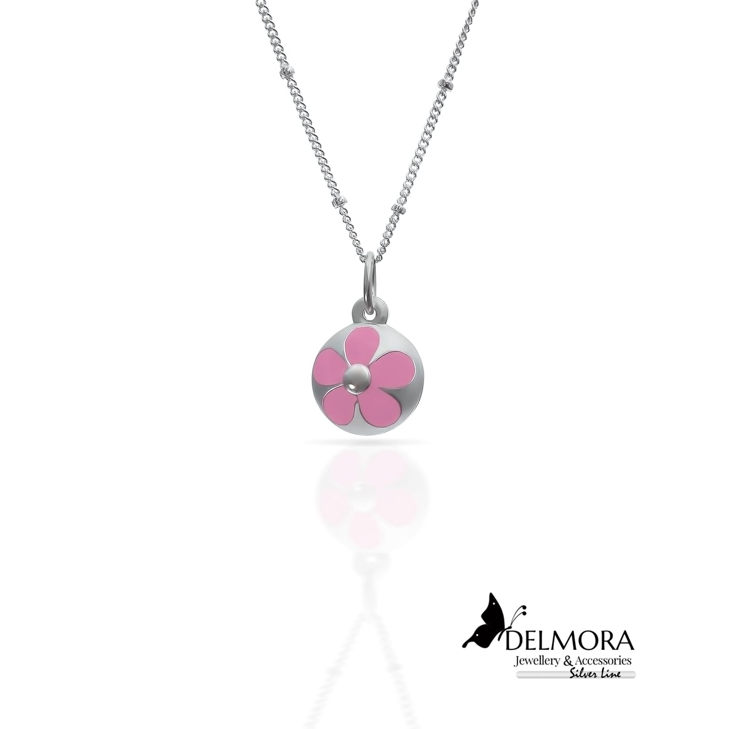 Pink Flower Necklace