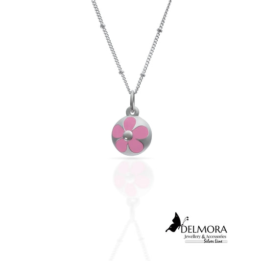 Pink Flower Necklace