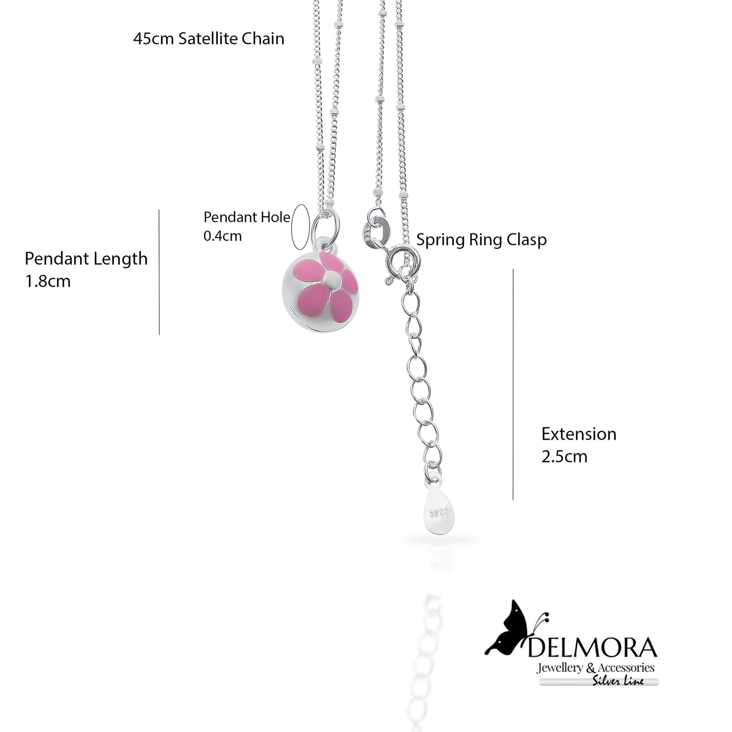 Pink Flower Necklace