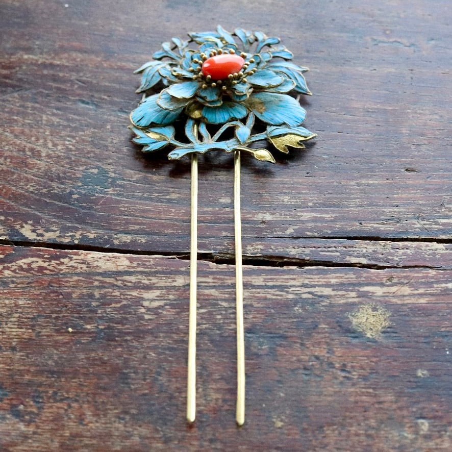 Antique Qing Dynasty Tian-Tsui (üc´ä) Hair Pin - Extra Large - 1022