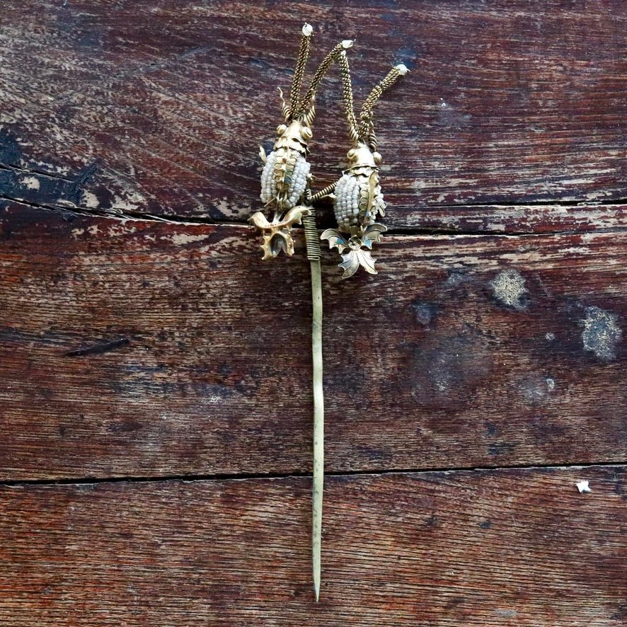 Antique Qing Dynasty Tian-Tsui (üc´ä) Hair Pin - Extra Large - 1027