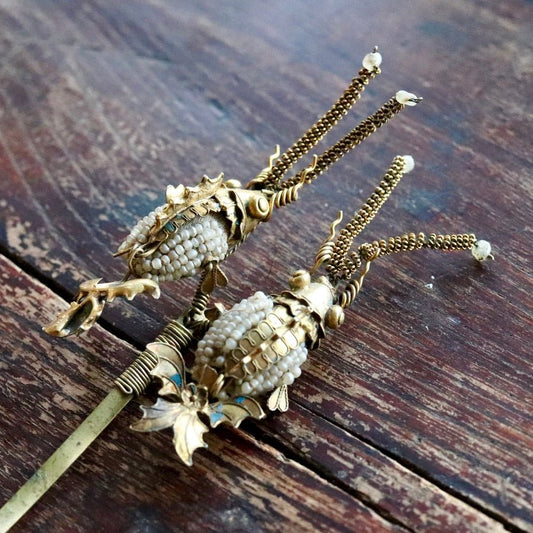 Antique Qing Dynasty Tian-Tsui (üc´ä) Hair Pin - Extra Large - 1027