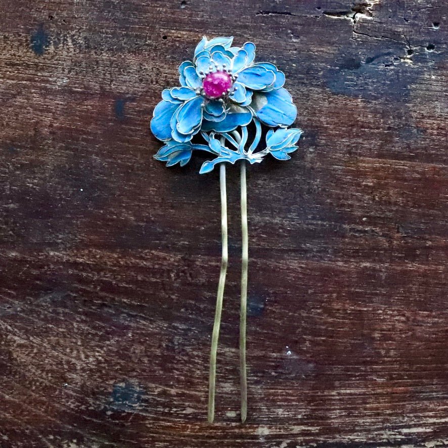 Antique Qing Dynasty Tian-Tsui (üc´ä) Hair Pin - Extra Large - 1031