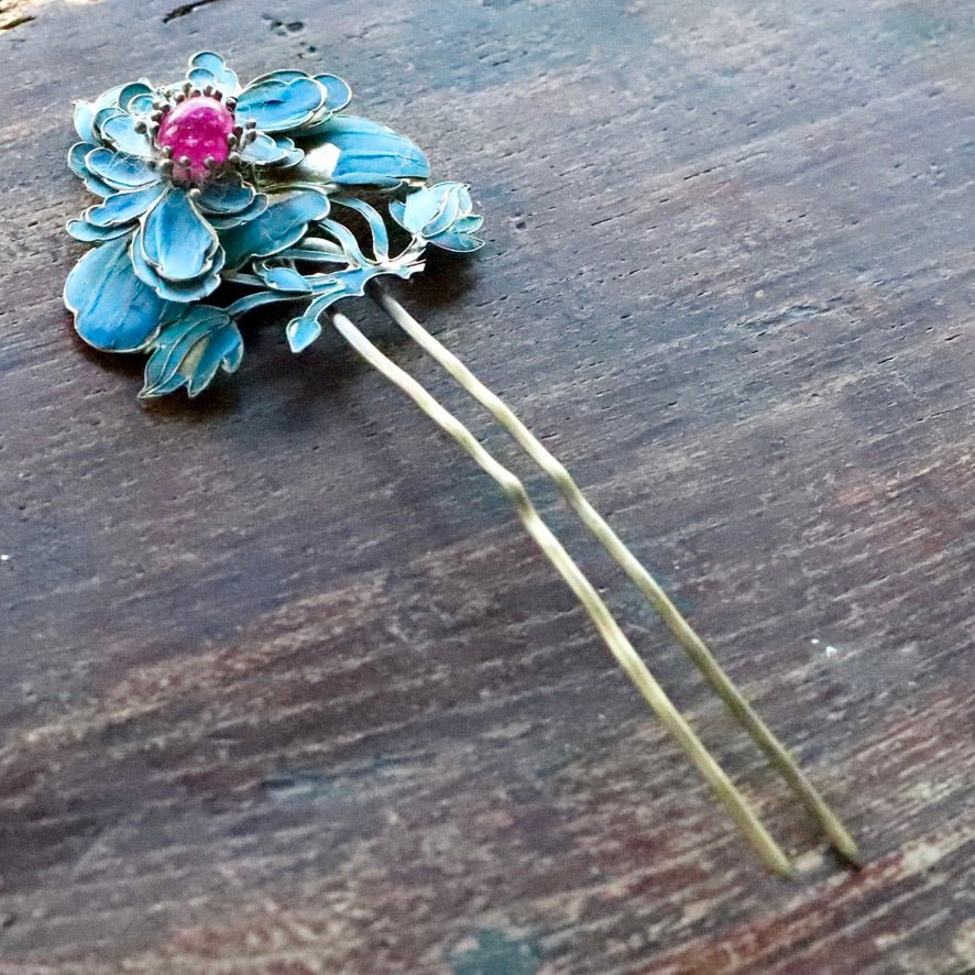 Antique Qing Dynasty Tian-Tsui (üc´ä) Hair Pin - Extra Large - 1031