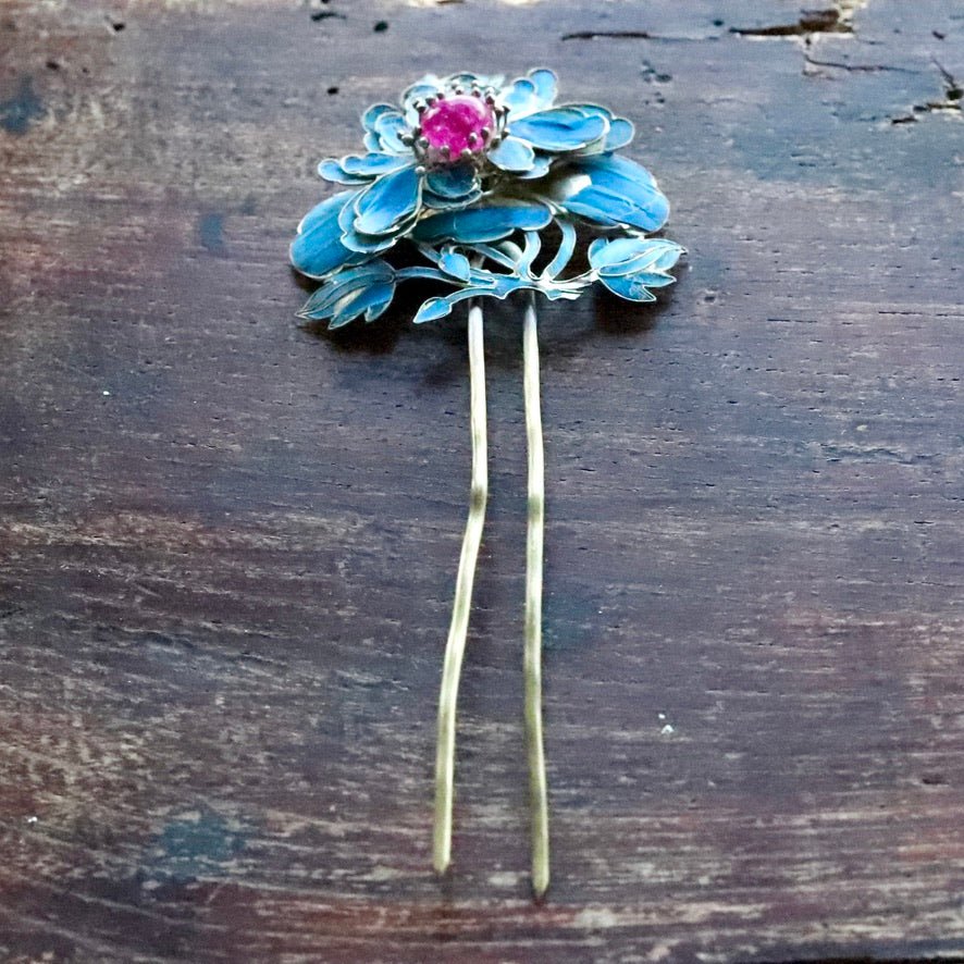 Antique Qing Dynasty Tian-Tsui (üc´ä) Hair Pin - Extra Large - 1031