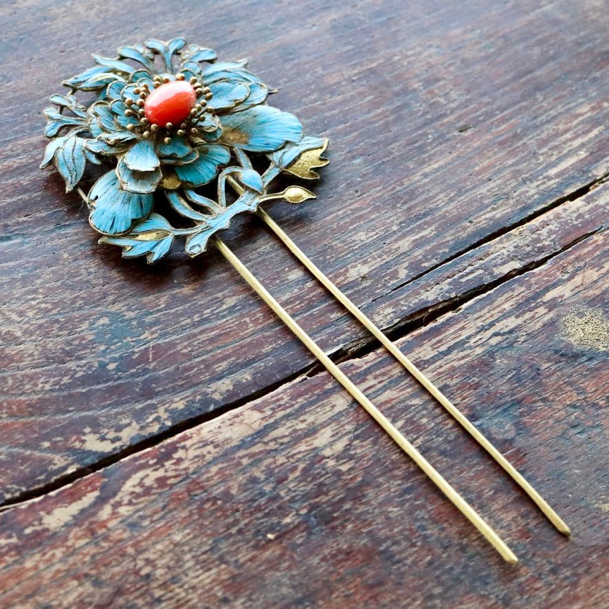 Antique Qing Dynasty Tian-Tsui (üc´ä) Hair Pin - Extra Large - 1022